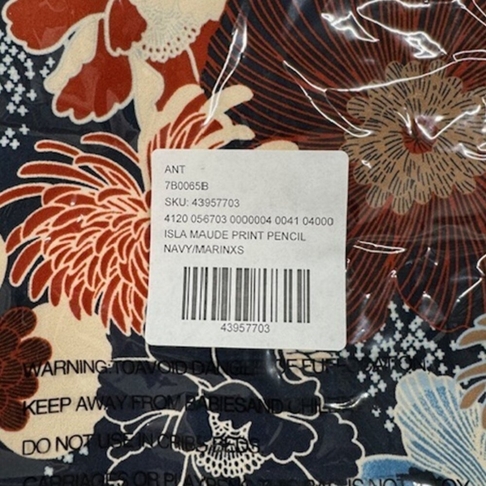 NWT Anthropologie Floral Print Pencil Skirt by ISLA MAUDE​ - Picture 6 of 7
